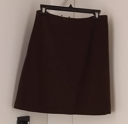 Jones & Co. Women's Brown Mini Skirt