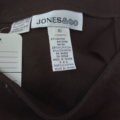 Jones & Co. Women's Brown Mini Skirt