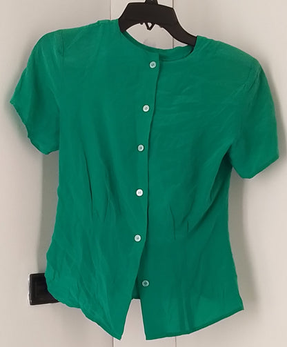 PS Illustrations Women's Green Blouse